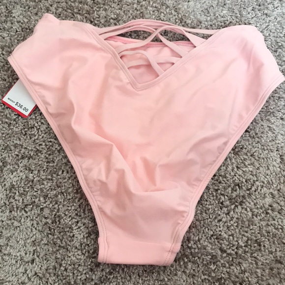 Blush High Waist Swim Bottom - Picture 2 of 2